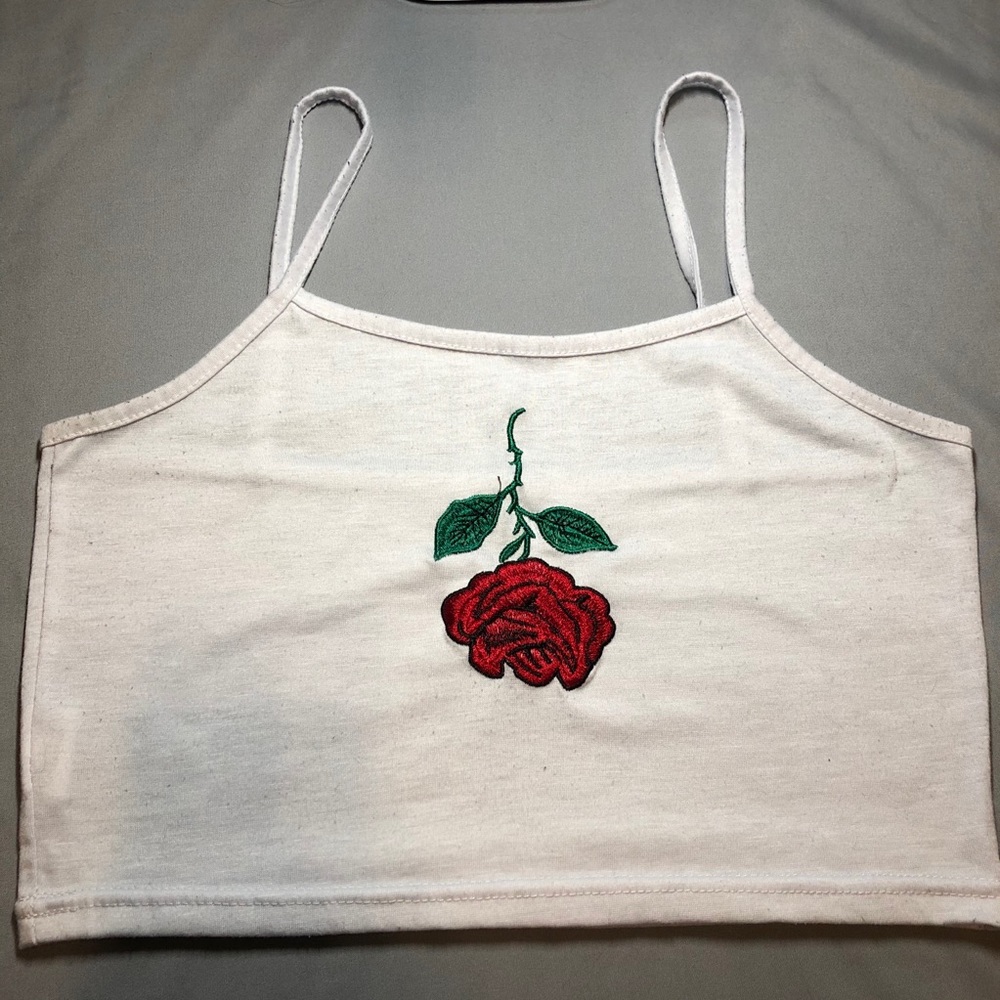 White Rose Tank Top